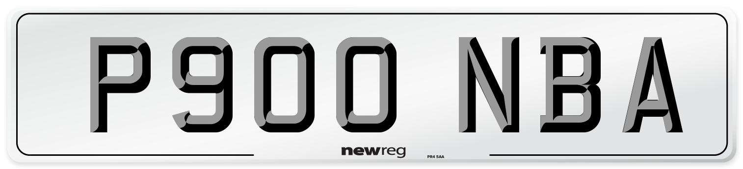 P900 NBA Number Plate from New Reg